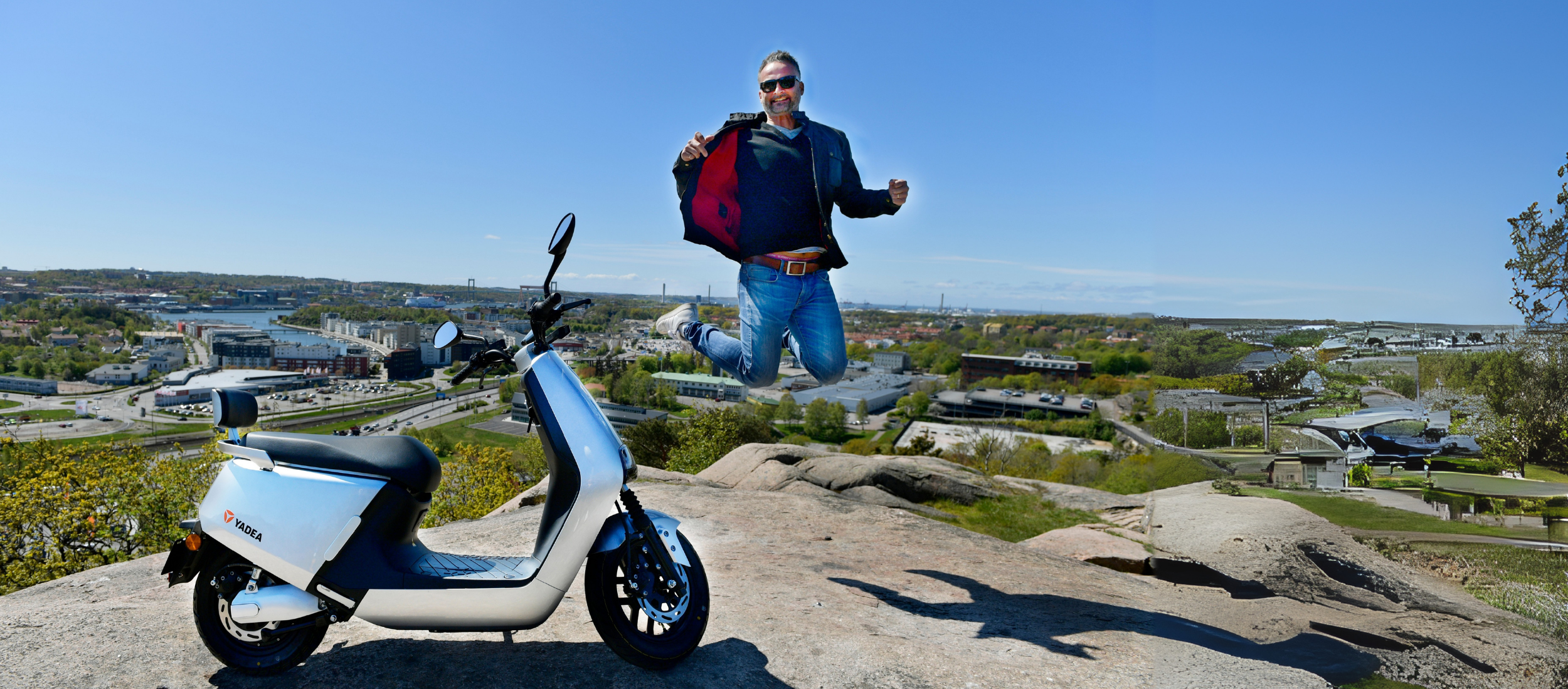 Yadea_Sverige Yadea G5 Elmoped tar dig snabbt och bekvämt till skolan